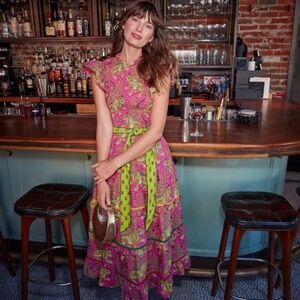 Printfresh - Ready to Ruffle Dress - Bagheera Hot Pink